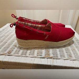 Bobs Espadrilles Red Size 8